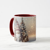 Christmas Gnome Mug Holiday Gift Cozy Winter Mok (Voorkant links)