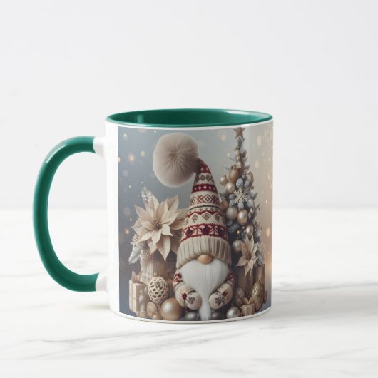 Christmas Gnome Mug Holiday Gift Cozy Winter Mok (Links)