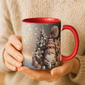Christmas Gnome Mug Holiday Gift Cozy Winter Mok