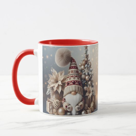 Christmas Gnome Mug Holiday Gift Cozy Winter Mok (Links)