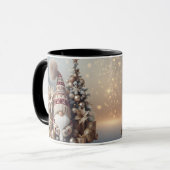 Christmas Gnome Mug Holiday Gift Cozy Winter Mok (Voorkant links)