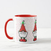 Christmas Gnome Mug With RED accents Mok (Links)
