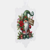 Christmas Gnome Paper Ornament Kaart (Rechts)