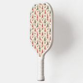 Christmas Gnome Party Pattern Pickleball Paddle (Links)