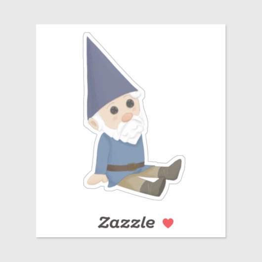 Christmas Gnome Pluche Sticker (Vel)