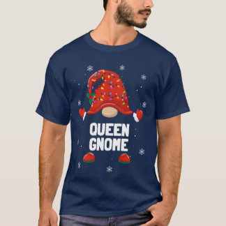 Christmas Gnome Queen Gnome Familie Kerst grappig T-shirt
