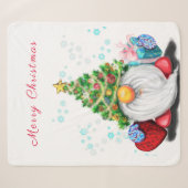 Christmas Gnome Sherpa Blanket Deken (Voorkant (horizontaal))