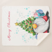 Christmas Gnome Sherpa Blanket Sherpa Deken (Voorkant (horizontaal))