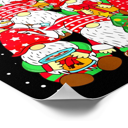 Christmas Gnome Shirt For Family Pajamas Gnome Xma Poster (Hoek)