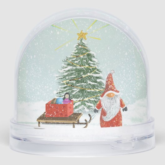 Christmas Gnome Sneeuwbol (Achterkant)