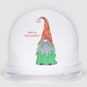 Christmas Gnome Snow Wereldbol Sneeuwbol (Achterkant)