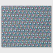 CHRISTMAS GNOME, SQUIRREL, WOODPECKER EN CARDINAL CADEAUPAPIER (Vlak)