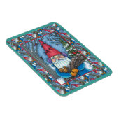 CHRISTMAS GNOME, SQUIRREL, WOODPECKER EN CARDINAL MAGNEET (Rechterzijde)