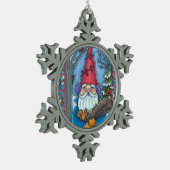 CHRISTMAS GNOME, SQUIRREL, WOODPECKER EN CARDINAL TIN SNEEUWVLOK ORNAMENT (Links)