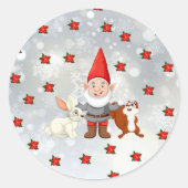 Christmas gnome sticker (Voorkant)
