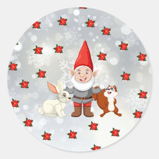 Christmas gnome sticker (Voorkant)