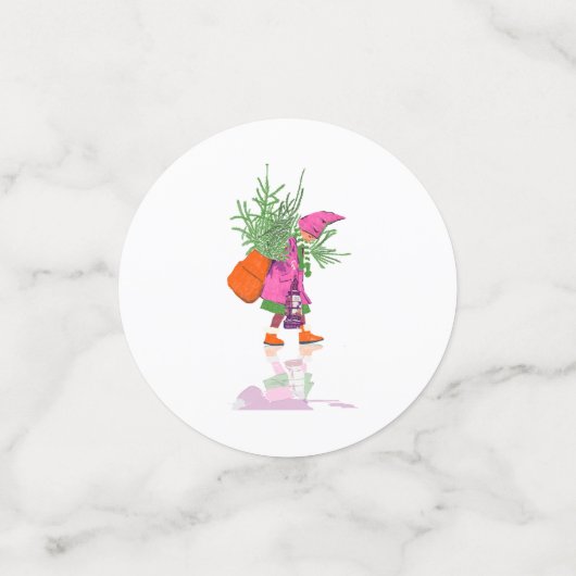 Christmas Gnome Table Confetti – Festive Holiday  (Kleine voorkant)