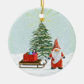 Christmas Gnome Tree Ornament (Voorkant)