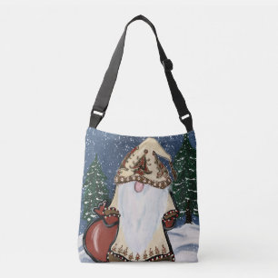 CHRISTMAS GNOMES CROSSBODY TAS