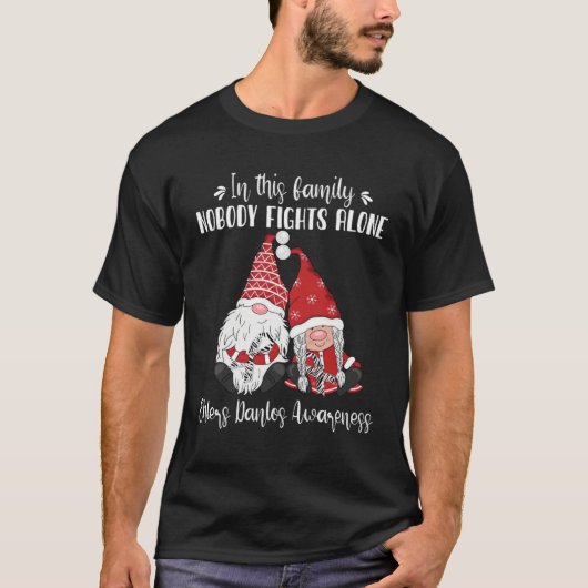 Christmas Gnomes Ehlers Danlos Awareness T-shirt (Voorkant)