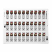 Christmas gnomes etiket (Full Sheet)