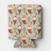 Christmas Gnomes Gift Pattern Blikjeskoeler (Achterkant)