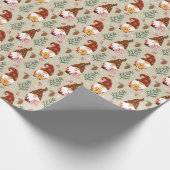 Christmas Gnomes Gift Pattern Cadeaupapier (Hoek)