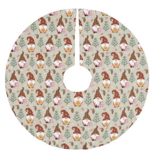 Christmas Gnomes Gift Pattern Kerstboom Rok (Voorkant)