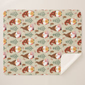 Christmas Gnomes Gift Pattern Sherpa Deken (Voorkant (horizontaal))