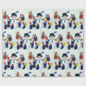 CHRISTMAS GNOMES IN DE SNEE CADEAUPAPIER (Vlak)