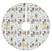 Christmas gnomes nordic farm business logo kerstboom rok (Voorkant)