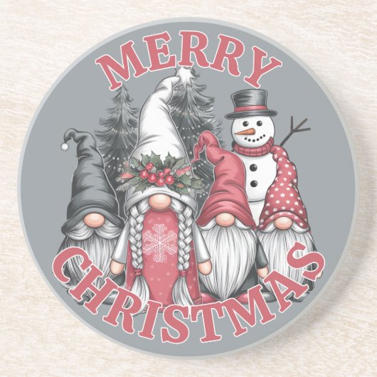 Christmas Gnomes Onderzetter (Voorkant)