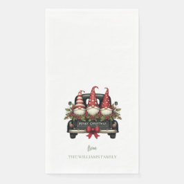 Christmas Gnomes Paper Guest Towels Servet