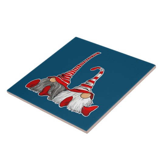 Christmas Gnomes Tegeltje (Zijkant)