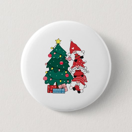 Christmas Gnomes Toddler Ronde Button 5,7 Cm (Voorkant)