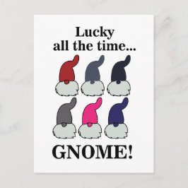 Christmas Gnomes Xmas Lucky Briefkaart
