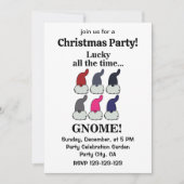 Christmas Gnomes Xmas Lucky Christmas Party Kaart (Voorkant)