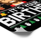 Christmas Go Jesus It's Your Birthday - Funny Chri Poster (Hoek)