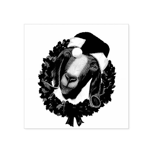 Christmas Goat Stamp Rubberstempel (Afrduk)