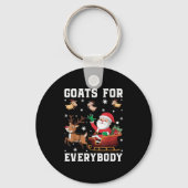 Christmas Goats Uni-kids Christmas Goat Funny , Bl Sleutelhanger (Voorkant)