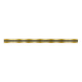Christmas Gold and Black Stripe Satin Ribbon Satijnen Lint (Voorkant)