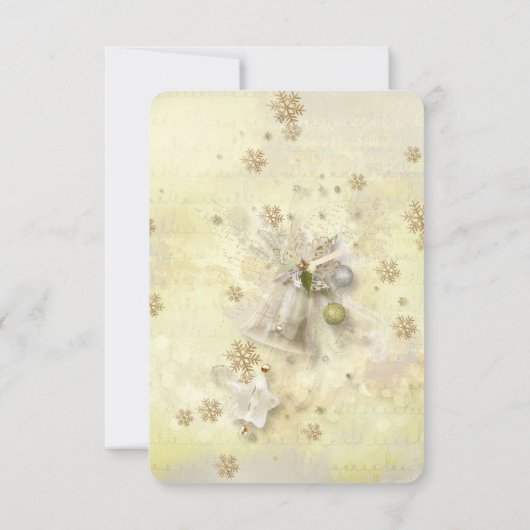 Christmas Gold Bell Save the date (Achterkant)