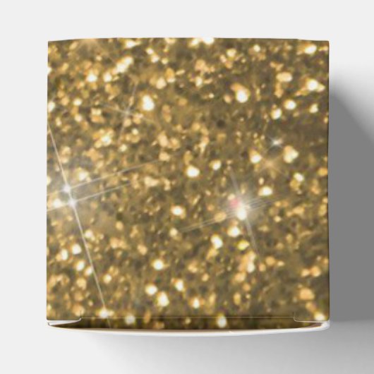 Christmas Gold Glitter Vakantie Bedankdoosjes (Bovenkant)