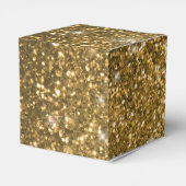 Christmas Gold Glitter Vakantie Bedankdoosjes (Achterkant)