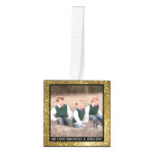  Christmas Gold Glitter Vakantiefoto Decoratie (Voorkant)