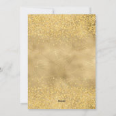 Christmas Gold Party Feestdagenkaart (Achterkant)