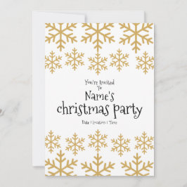 Christmas Gold Party Feestdagenkaart