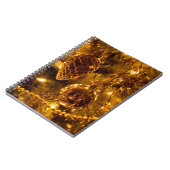 Christmas Gold Pine Cone Notitieboek (Linkerzijde)