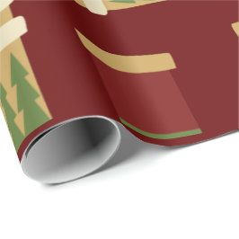 Christmas Gold, Red, Green Socks  Cadeaupapier