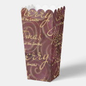 Christmas Gold Swirls Favor Boxes Bedankdoosjes (Achterkant)